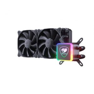 Cougar Aqua 240 High-Performance CPU Liquid Cooler with Vibrant and Dazzling RGB LED Pump Head and a Remote Controller
