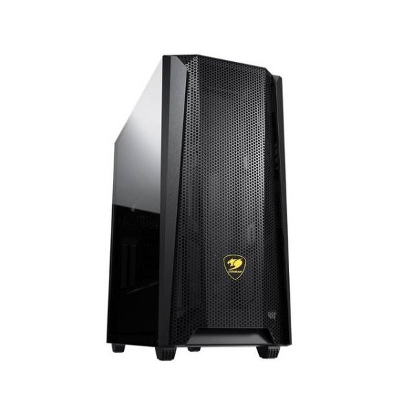 Cougar MX660 Mesh Mid-Tower Case with Mesh Front Panel and Clear Tempered Glass Left Panel