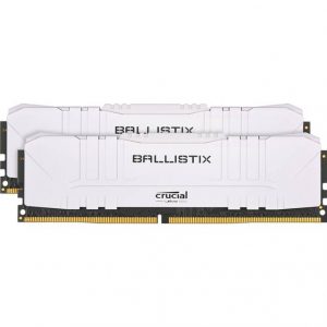 Crucial Ballistix DDR4-3200 16GB(2x8GB)/1Gx64 CL16 Desktop Gaming Memory Kit (White)