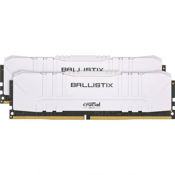 Crucial Ballistix DDR4-3600 16GB(2x8GB)/ 1G x 64 CL16 Desktop Gaming Memory Kit (White)