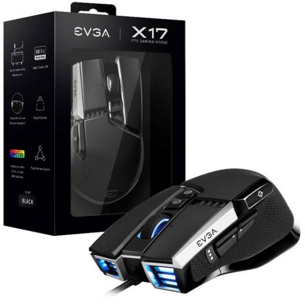 EVGA X17 903-W1-17BK-KR Gaming Mouse w/ 16000 DPI (Black)