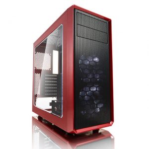 Fractal Focus G No Power Supply ATX Mid Tower w/ Window (Mystic Red)