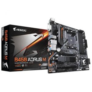GIGABYTE B450 AORUS M Socket AM4/ AMD B450/ DDR4/ Quad-GPU CrossFireX/ SATA3&USB3.1/ M.2/ A&GbE/ MicroATX Motherboard