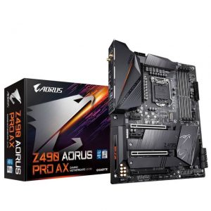 GIGABYTE Z490 AORUS PRO AX LGA1200/ Intel Z490/ DDR4/ 2-Way SLI & 2-Way CrossFire/ SATA3&USB3.2/ M.2/ WiFi/ ATX Motherboard
