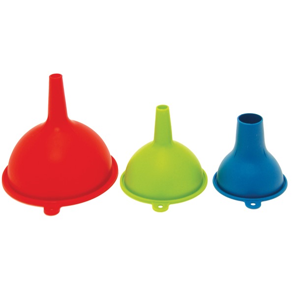Gourmet By Starfrit 093523-003-0000 3-Piece Silicone Funnel Set Gourmet By Starfrit 093523-003-0000 3-Piece Silicone Funnel Set