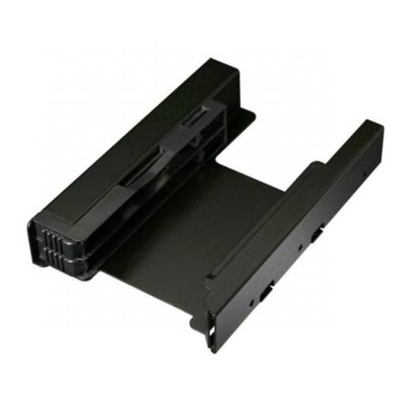 ICY DOCK EZ-FIT PRO MB082SP Full Metal Dual 2.5 inch to 3.5 inch Hard Drive & SSD Mounting Kit w/ 3.5 inch Bracket(Black)