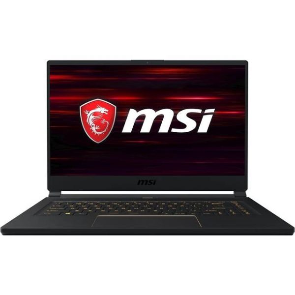 MSI GS65 Stealth-1668 15.6 inch Intel Core i7-9750H 2.6-4.5GHz/ 16GB (8GB*2) DDR4/ 512GB NVMe SSD/ GTX 1660Ti/ USB3.2/ Windows 10 Gaming Laptop (Matte Black with Gold Diamond cut)