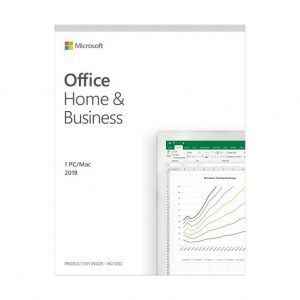Microsoft Office Home and Business 2019/ 1 PC or Mac/ Windows 10 or MacOS