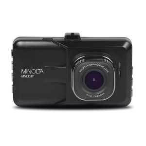 Minolta MNCD37-BK MNCD37 1080p Full HD Dash Camera with 3-Inch QVGA LCD Screen (Black)