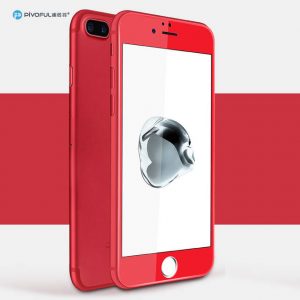 Pivoful PIV-I7PTGR iPhone7 Plus 3D Tempered Glass Film (Red)