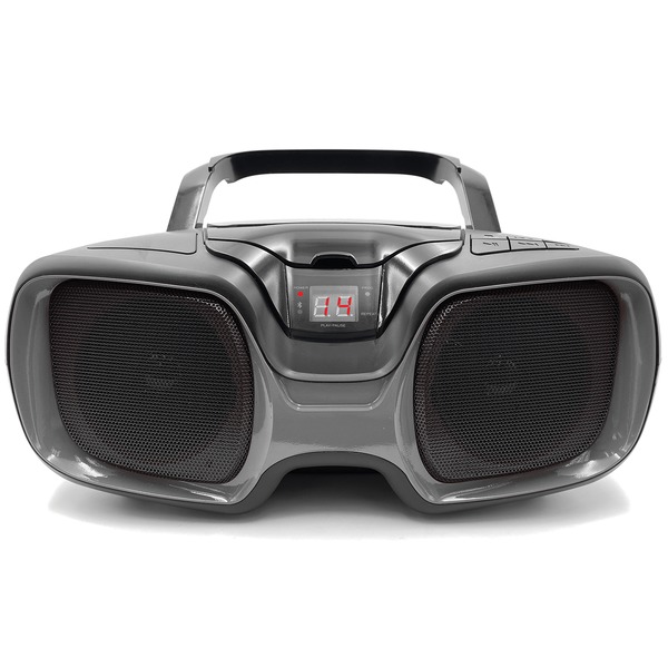 SYLVANIA SRCD1037BT-BLACK/TITANIUM Bluetooth Portable CD AM/FM Radio Boombox (Black) SYLVANIA SRCD1037BT-BLACK/TITANIUM Bluetooth Portable CD AM/FM Radio Boombox (Black)