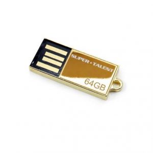 Super Talent Pico-C 64GB Gold Limited Edition USB 2.0 Flash Drive