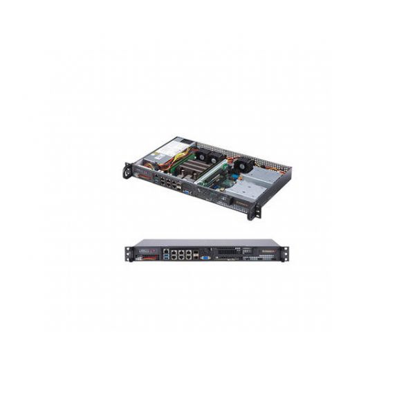 Supermicro SuperServer SYS-5019D-FN8TP 200W 1U Rackmount Server Barebone System (Black)