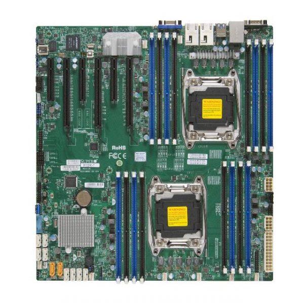 Supermicro X10DRI-O Dual LGA2011/ Intel C612/ DDR4/ SATA3&USB3.0/ V&2GbE/ EATX Server Motherboard