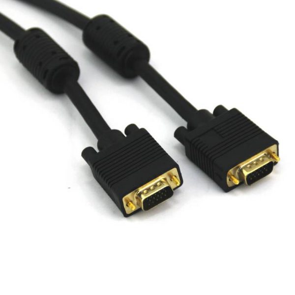 VCOM CG381D-G-15 15ft VGA Male to VGA Male Cable (Black)
