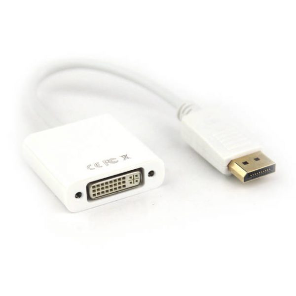 VCOM CG602-6INCH-WHITE 6inch DVI-D Female to DisplayPort Male Cable (White)