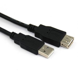VCOM CU202-B-10FEET 10ft USB 2.0 Type A Male To USB 2.0 Type A Female Cable (Black)