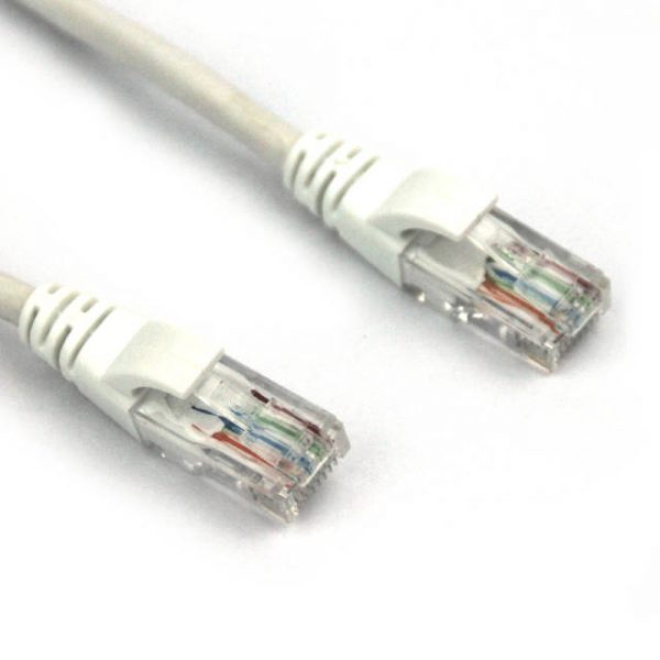 VCOM NP511-100-WHITE 100ft Cat5e UTP Molded Patch Cable (White)