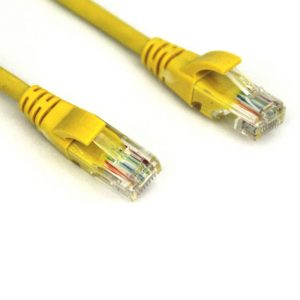 VCOM NP511-5-YELLOW 5ft Cat5e UTP Molded Patch Cable (Yellow)
