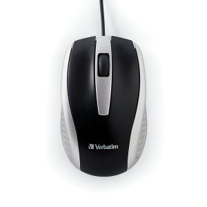 Verbatim 99741 Corded Notebook Optical Mouse (Silver)