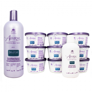 Avlon Affirm Dry and Itchy Scalp Sensitive Scalp Normalizing Shampoo & Relaxer 9 Kit Set - Pack