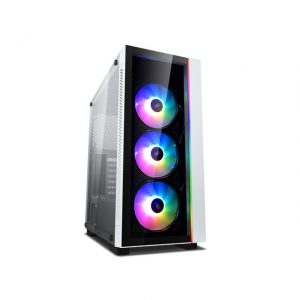 DEEPCOOL MATREXX 55 3V ADD-RGB 3F WHITE ATX Mid Tower/Front panel and side panel Tempered glass/ ADD-RGB Strip/ 3PCS ADD-RGB COOLING FAN Pre-install/Support E-ATX MB