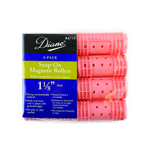 Diane 4719 Snap-On Magnetic Rollers Pink Diane 4719 Snap-On Magnetic Rollers Pink