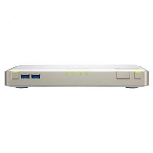 QNAP TBS-453DX-8G-US Intel Celeron J4105 1.5GHz/ 8GB DDR4/ 2GbE/ 4SATA3/ USB3.0/ 4-Bay Desktop NAS for SMBs