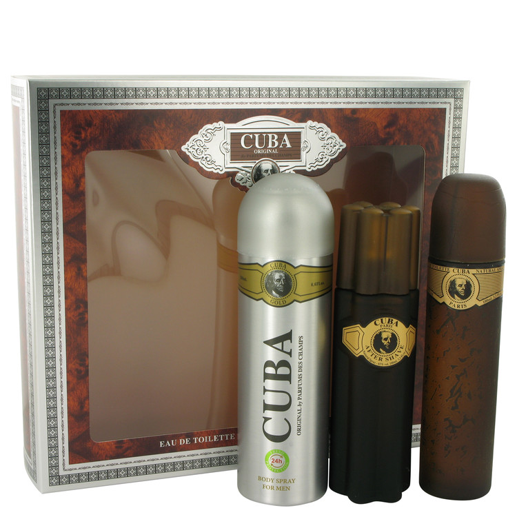 Cuba Gold Cologne By Fragluxe Gift Set Cuba Gold Cologne By Fragluxe Gift Set