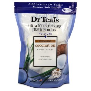 Dr Teal's Ultra Moisturizing Bath Bombs Cologne By Dr Teal's Five (5) 1.6 oz Moisture Rejuvinating Bath Bombs with Coconut oil