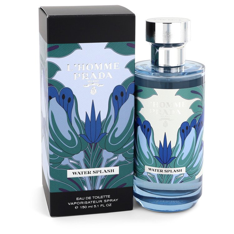 Prada L'homme Water Splash Cologne By Prada Eau De Toilette Spray Prada L'homme Water Splash Cologne By Prada Eau De Toilette Spray