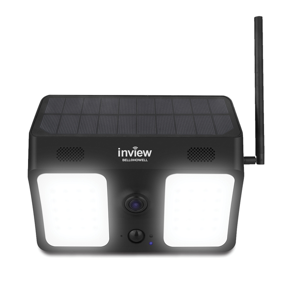 Bell+Howell BHSLC1-BK Inview Smart 1080p Wi-Fi Solar Security Camera with 800-Lumen Floodlights Bell+Howell BHSLC1-BK Inview Smart 1080p Wi-Fi Solar Security Camera with 800-Lumen Floodlights