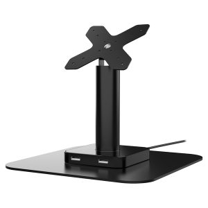 CTA Digital ADD-USBPOSB VESA-Compatible Desk Mount with USB Ports and Cable Routing (Black)