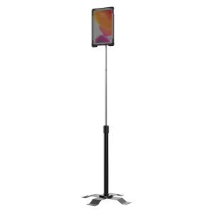 CTA Digital PAD-AFS10 Height-Adjustable Gooseneck Floor Stand for 10.2-Inch to 10.5-Inch Tablets with Security Enclosure