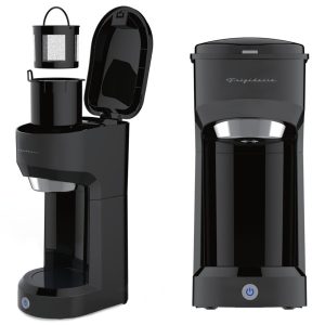 Frigidaire ECMK088-BLACK 1-Cup 700-Watt Retro Coffee Maker (Black)