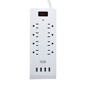 ONE Power PSS841 8-Outlet Surge Protection Power Strip with 4 USB Ports
