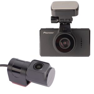 Pioneer VREC-DH300D VREC-DH300D Dual-Channel Dash Cam with Front and Rear Cameras and 3-Inch Screen