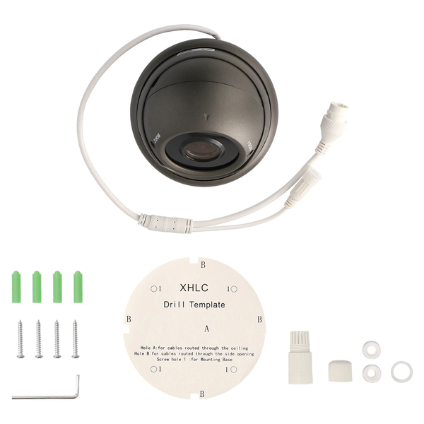 Spyclops SPY-DM2GIP5 5.0-Megapixel Outdoor Manual Varifocal Turret Dome IP Camera (Gray) Spyclops SPY-DM2GIP5 5.0-Megapixel Outdoor Manual Varifocal Turret Dome IP Camera (Gray)