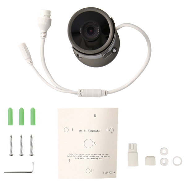 Spyclops SPY-MNBLT2GIP5 5.0-Megapixel Outdoor Fixed Lens Mini Bullet IP PoE Camera (Gray) Spyclops SPY-MNBLT2GIP5 5.0-Megapixel Outdoor Fixed Lens Mini Bullet IP PoE Camera (Gray)
