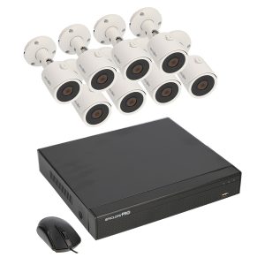 Spyclops SPYP-XVR8KIT5 5.0-Megapixel XVR Kit with 1 TB XVR and Mini Bullet Cameras (8 Channels