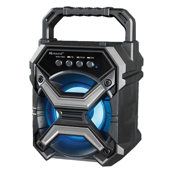 Supersonic IQ-1573BT - Silver 3-Inch 5-Watt Portable Bluetooth TWS Rechargeable Portable Speaker (Black with Silver Accents) Supersonic IQ-1573BT - Silver 3-Inch 5-Watt Portable Bluetooth TWS Rechargeable Portable Speaker (Black with Silver Accents)