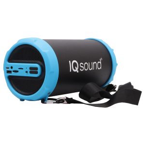 Supersonic IQ-1606BT-BLU IQ-1606BT 3-Inch 10-Watt Portable Bluetooth Rechargeable Speaker with FM Radio (Blue)