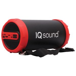 Supersonic IQ-1606BT-RED IQ-1606BT 3-Inch 10-Watt Portable Bluetooth Rechargeable Speaker with FM Radio (Red)