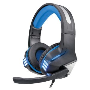 Supersonic IQ-480G - BLUE Pro-Wired Gaming Headset with Lights (Blue)