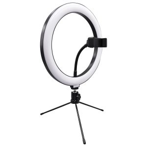 Supersonic SC-1230RGB PRO Live Stream 10-Inch LED Selfie RGB Ring Light with Tabletop Stand