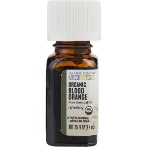 BLOOD ORANGE-ORGANIC ESSENTIAL OIL 0.25 OZ - ESSENTIAL OILS AURA CACIA by Aura Cacia