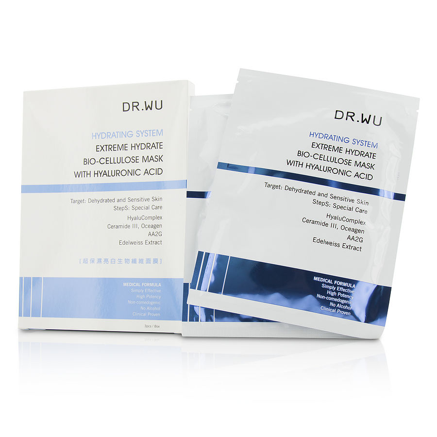 Hydrating System Extreme Hydrate Bio-Cellulose Mask With Hyaluronic Acid --3pcs - DR.WU by Dr.Wu Hydrating System Extreme Hydrate Bio-Cellulose Mask With Hyaluronic Acid --3pcs - DR.WU by Dr.Wu