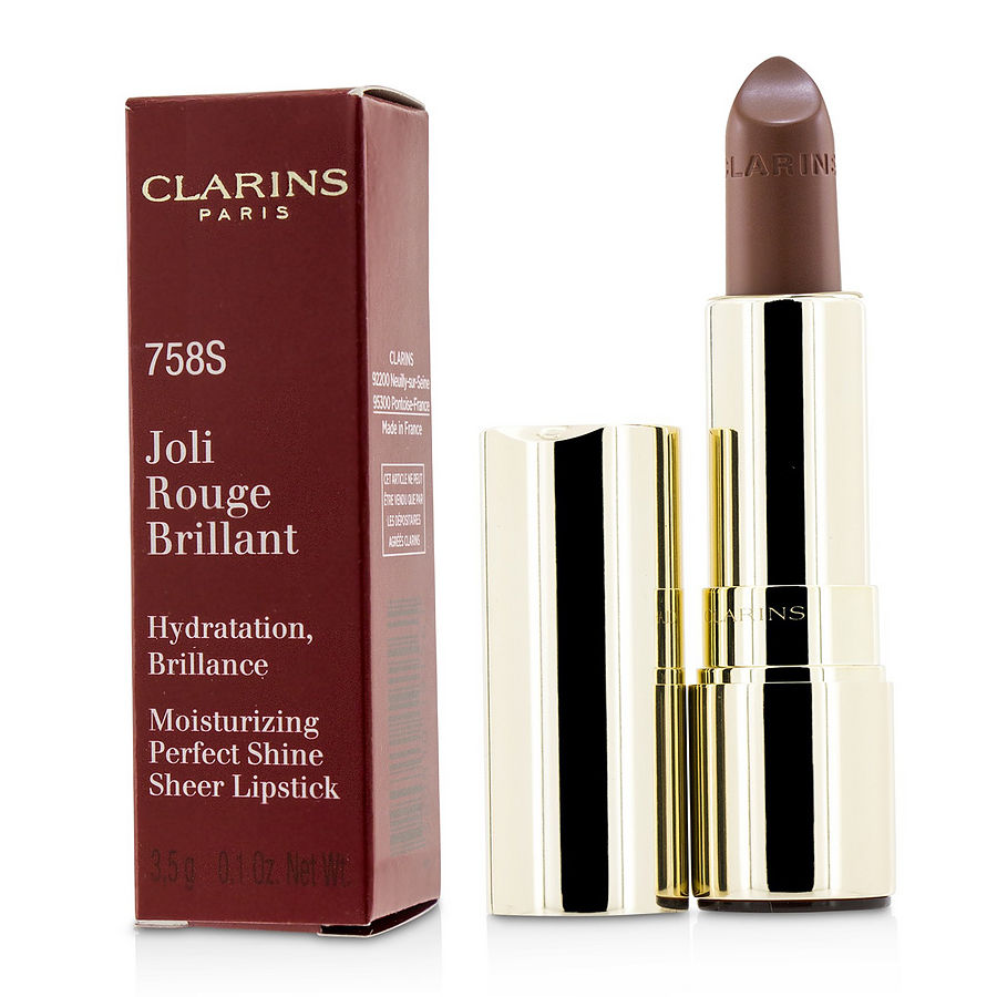 Joli Rouge Brillant (Moisturizing Perfect Shine Sheer Lipstick) - # 758S Sandy Pink --3.5g/0.1oz - Clarins by Clarins Joli Rouge Brillant (Moisturizing Perfect Shine Sheer Lipstick) - # 758S Sandy Pink --3.5g/0.1oz - Clarins by Clarins