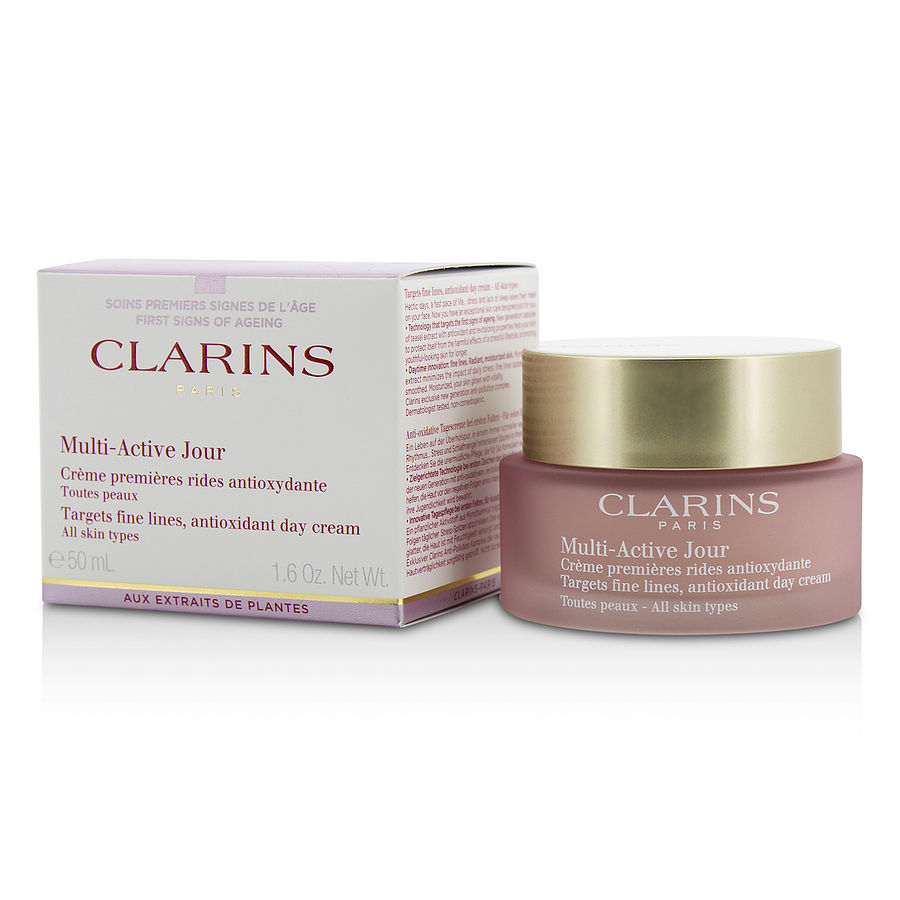 Multi-Active Day Targets Fine Lines Antioxidant Day Cream - For All Skin Types --50ml/1.6oz - Clarins by Clarins Multi-Active Day Targets Fine Lines Antioxidant Day Cream - For All Skin Types --50ml/1.6oz - Clarins by Clarins
