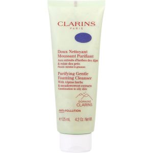 Purifying Gentle Foaming Cleanser with Alpine Herbs & Meadowsweet Extracts - Combination to Oily Skin  --125ml/4.2oz - Clarins by Clarins